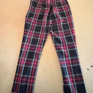 Zara Red and Black Plaid woman’s Pants
